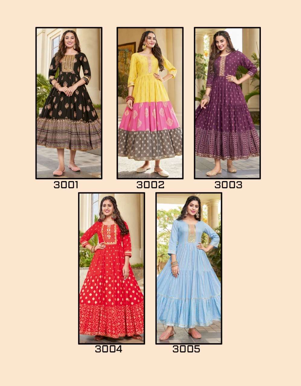 DIYA TRENDS GROOM VOL-3 PRINTED KURTI GOWN CATALOG