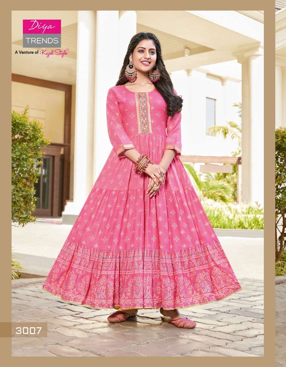 DIYA TRENDS GROOM VOL-3 PRINTED KURTI GOWN CATALOG