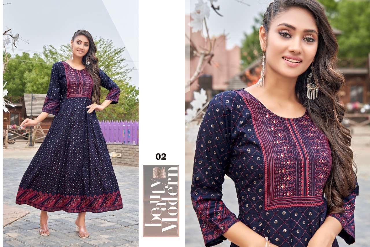 H.DOT SAMANTHA ANARKALI KURTI CATALOG