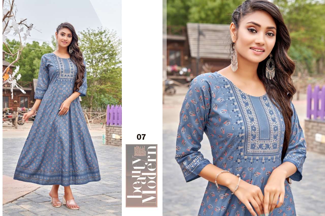 H.DOT SAMANTHA ANARKALI KURTI CATALOG