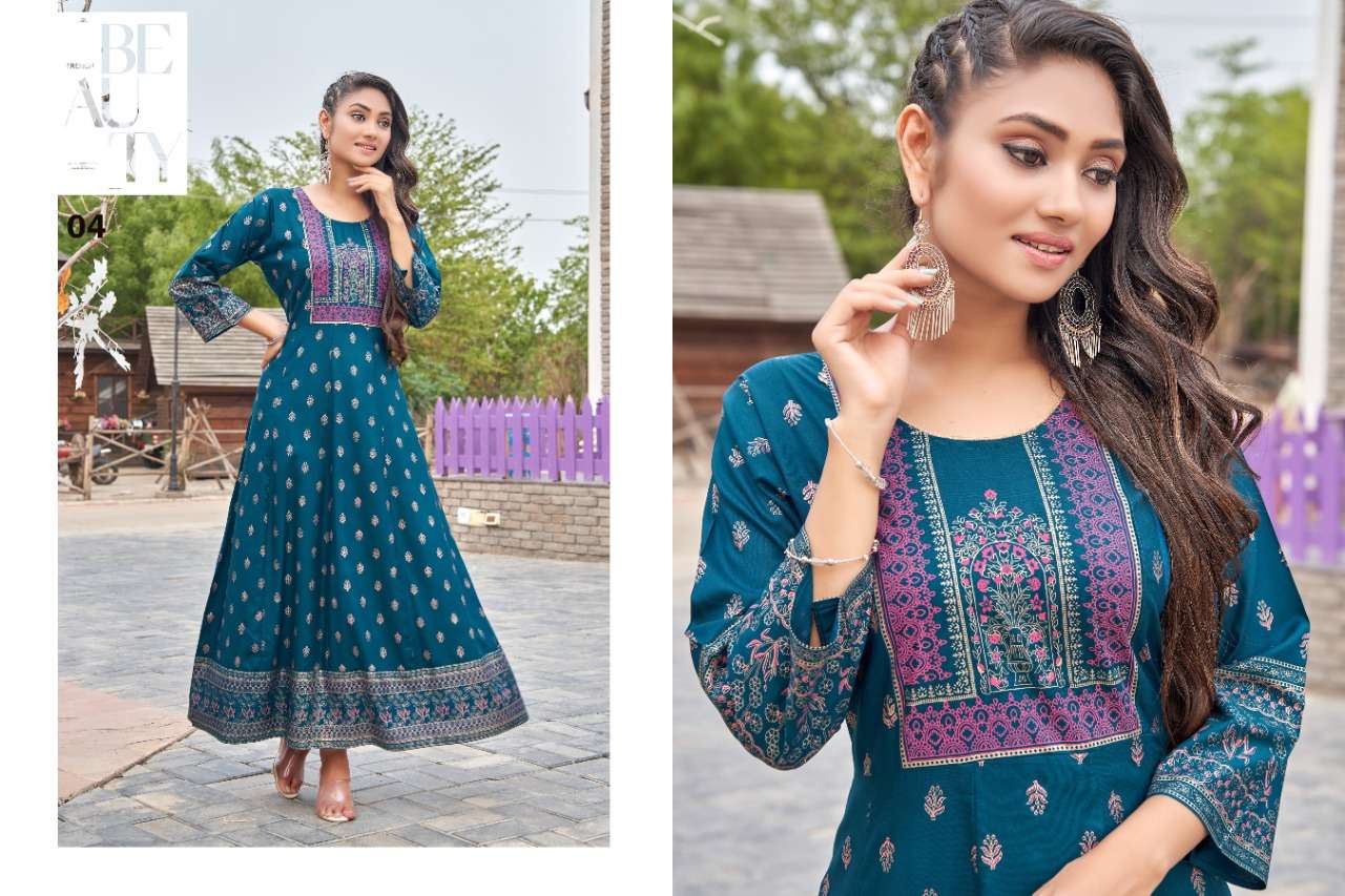 H.DOT SAMANTHA ANARKALI KURTI CATALOG