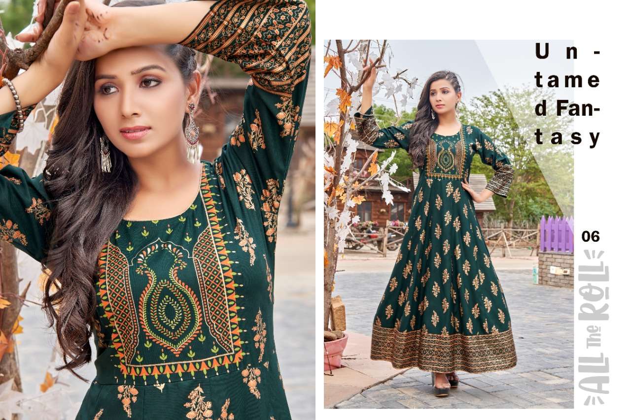 H.DOT SAMANTHA ANARKALI KURTI CATALOG