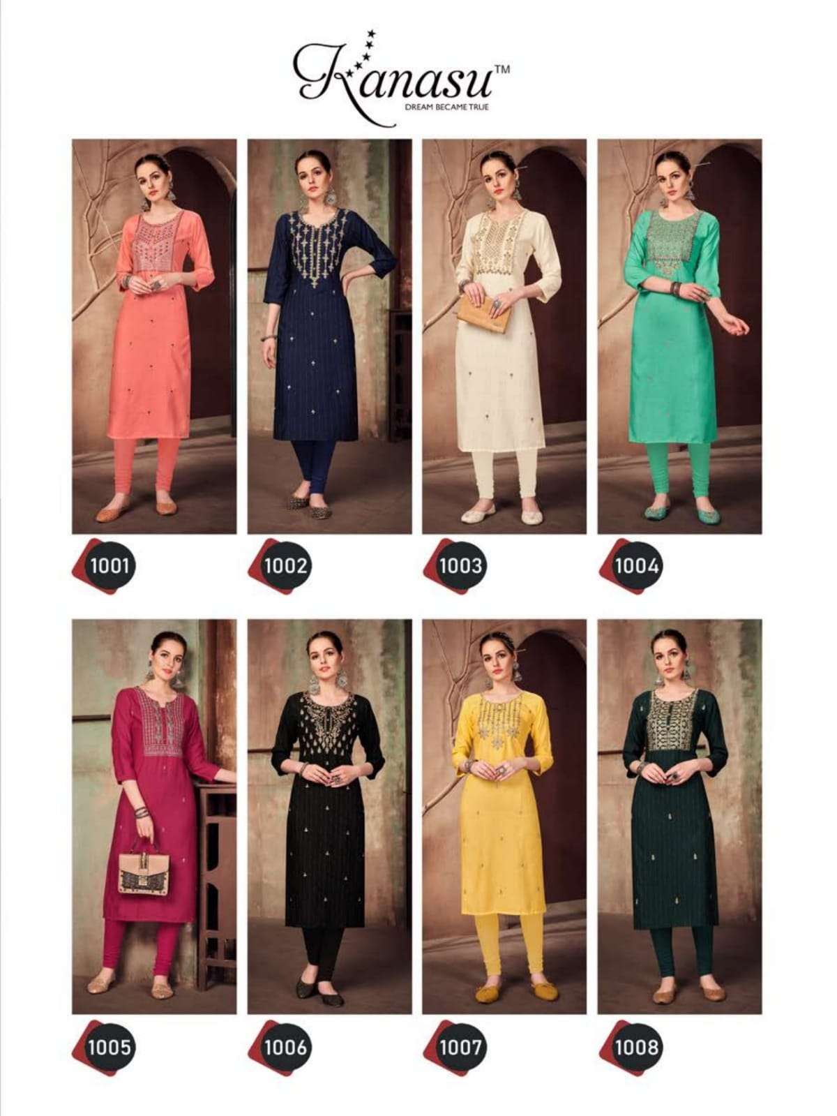 KANASU KURTI JULIET STRAIGHT KURTI CATALOG