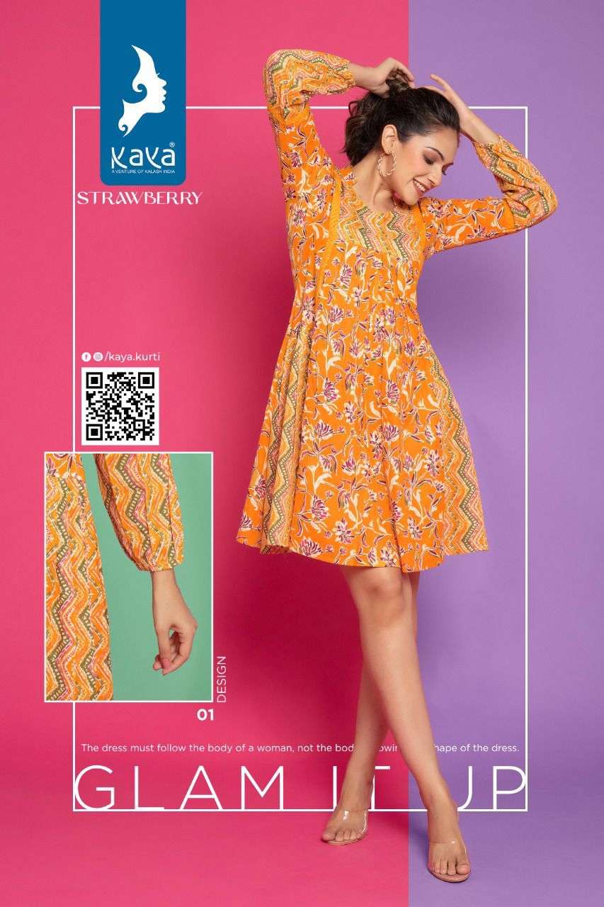 KAYA KURTI  STRAWBERRY WESTERN TOP CATALOG