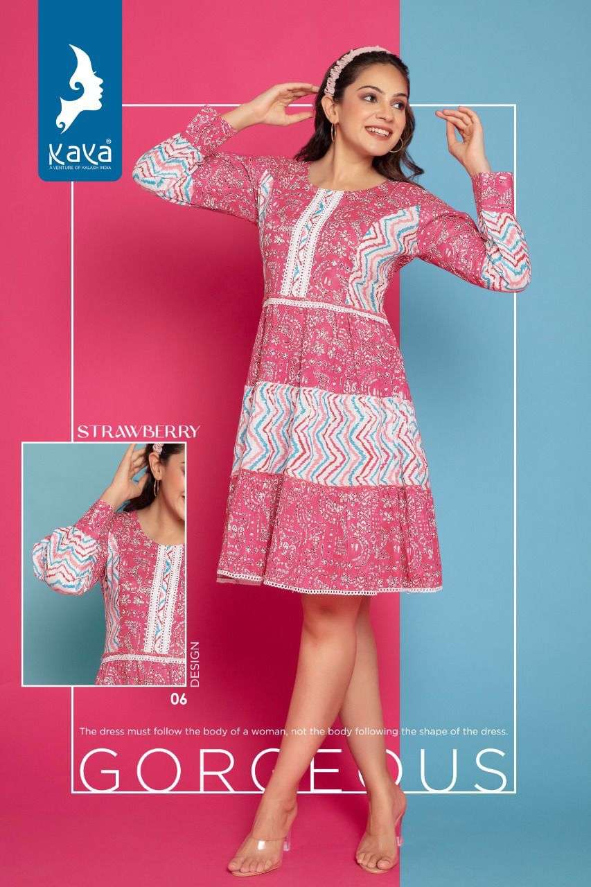 KAYA KURTI  STRAWBERRY WESTERN TOP CATALOG