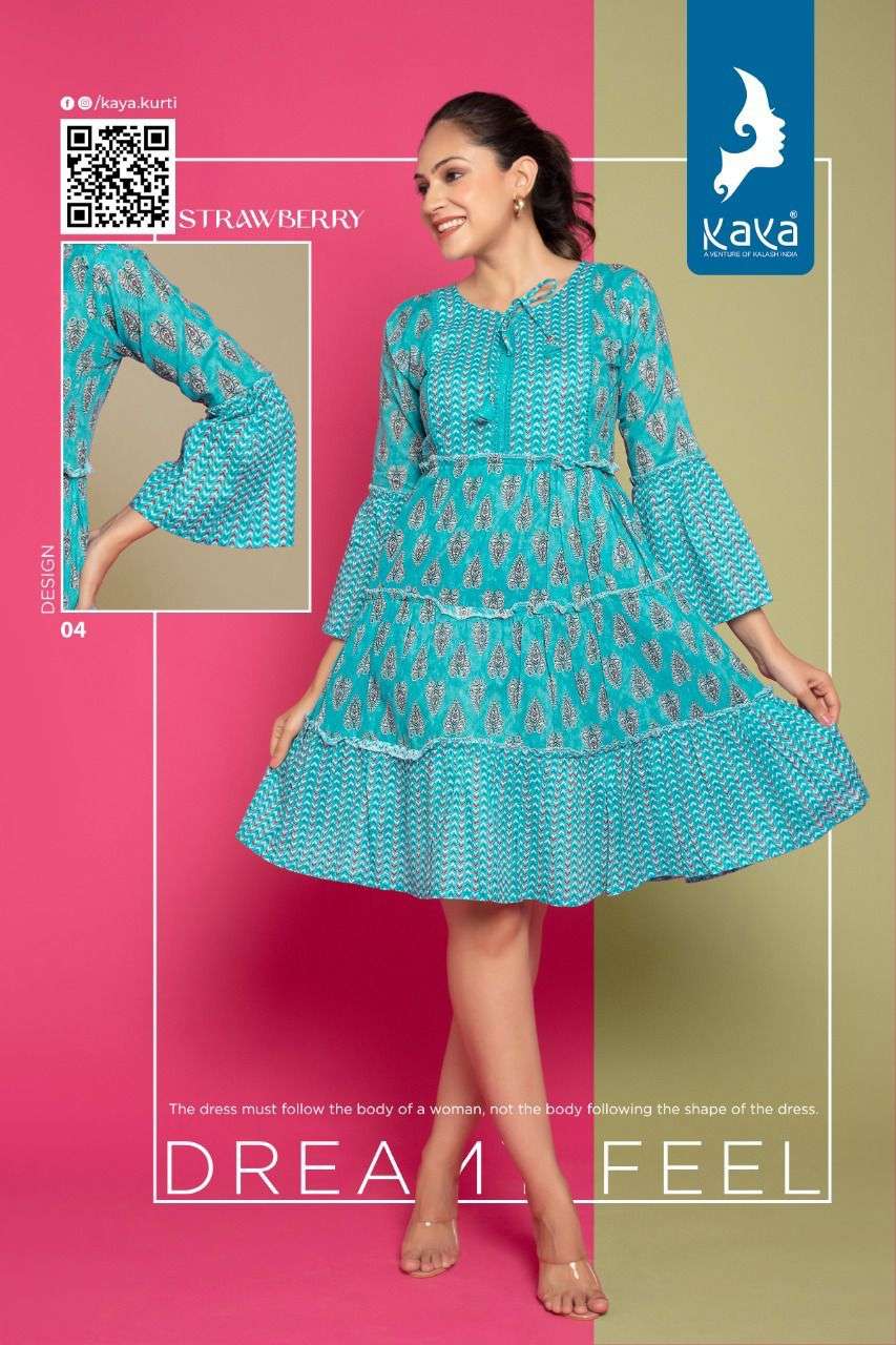 KAYA KURTI  STRAWBERRY WESTERN TOP CATALOG