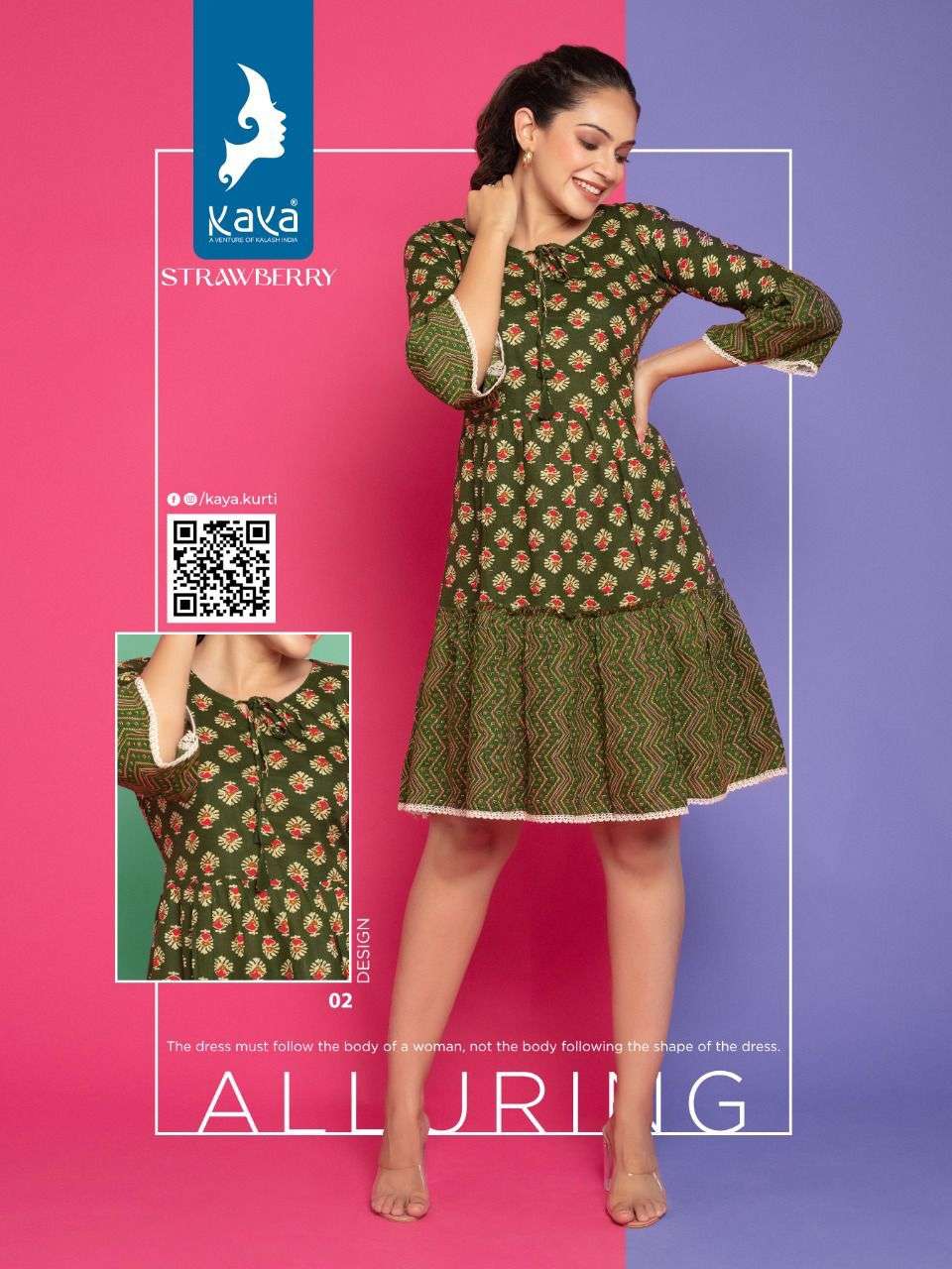KAYA KURTI  STRAWBERRY WESTERN TOP CATALOG