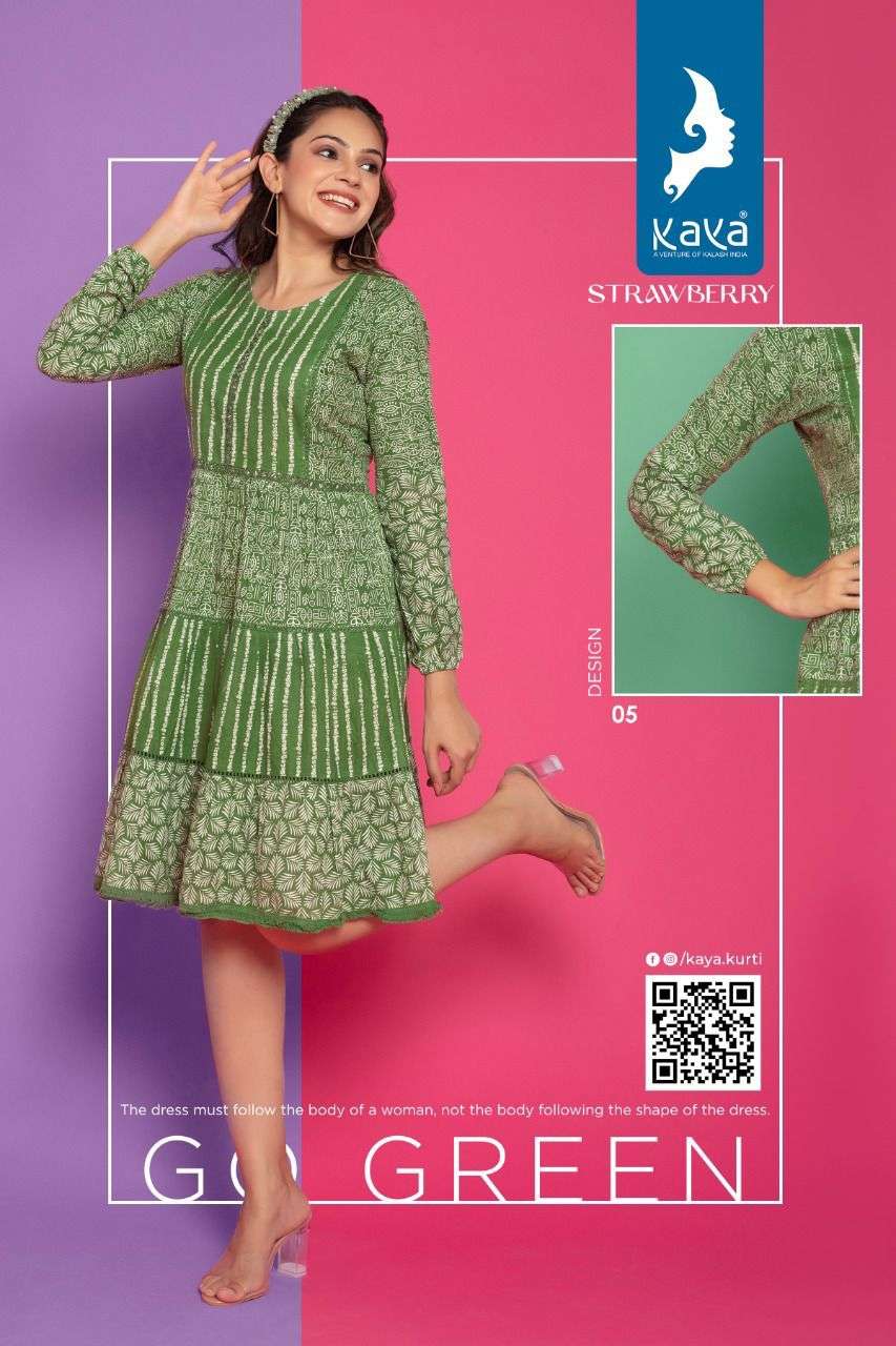 KAYA KURTI  STRAWBERRY WESTERN TOP CATALOG