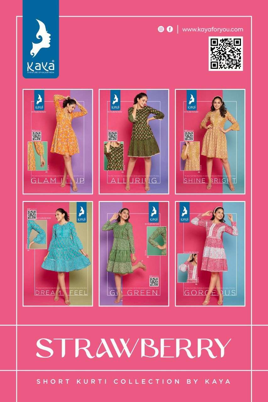 KAYA KURTI  STRAWBERRY WESTERN TOP CATALOG