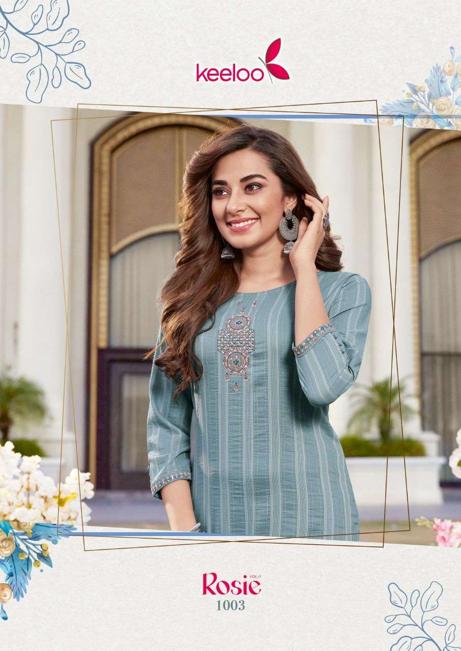 KEELOO ROSIE VOL-1 STRIPS KURTI CATALOG