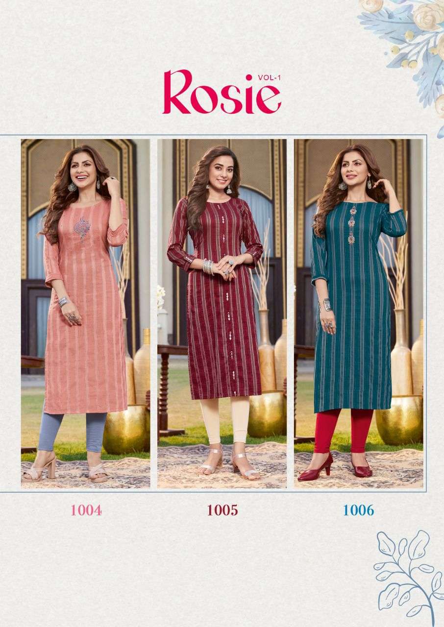 KEELOO ROSIE VOL-1 STRIPS KURTI CATALOG