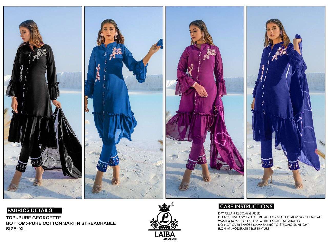  LAIBA THE DESIGNER STUDIO AM VOL-133 EID CATALOG