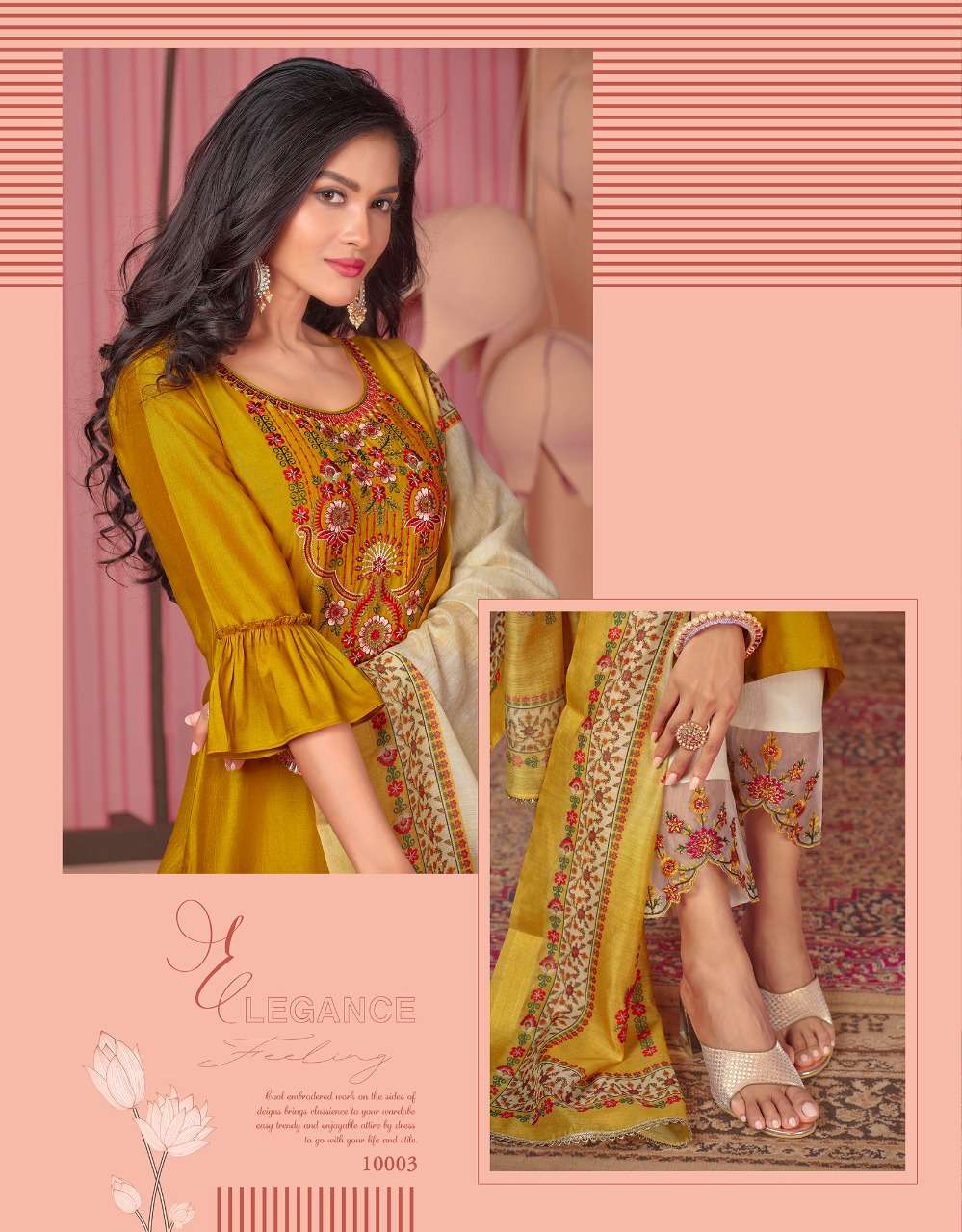 LILY & LALI  MONALISA VOLL-5 BEMBERG SILK 3 PCS CONCEPT 