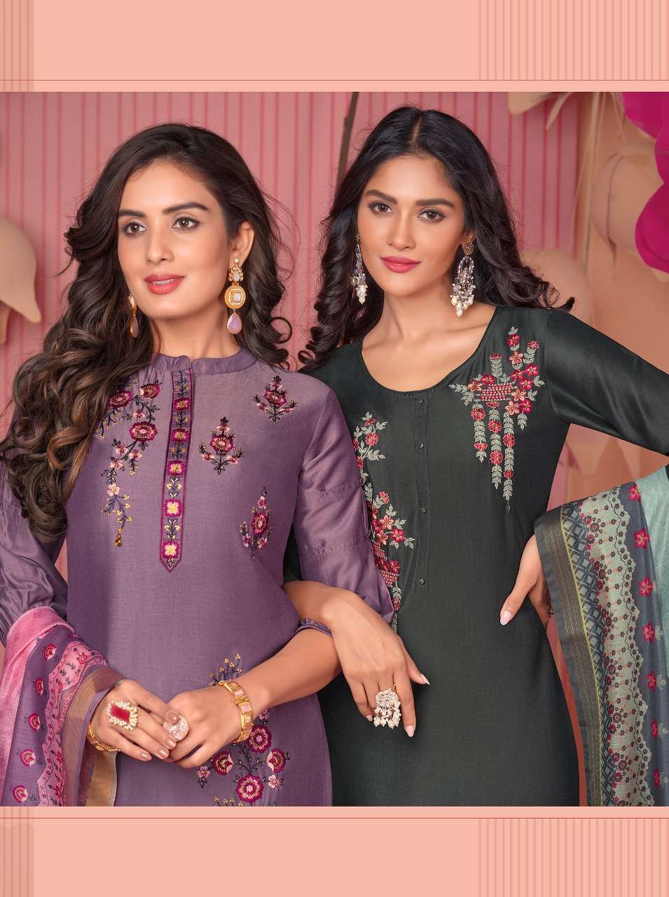 LILY & LALI  MONALISA VOLL-5 BEMBERG SILK 3 PCS CONCEPT 