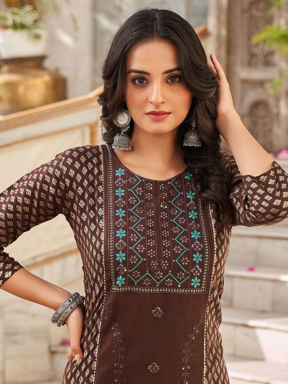 MAJISHA NX DESTINY VOL-1 FOIL PRINT KURTI CATALOG