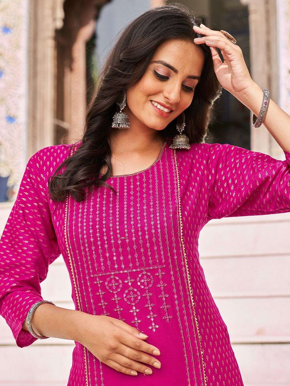 MAJISHA NX DESTINY VOL-1 FOIL PRINT KURTI CATALOG
