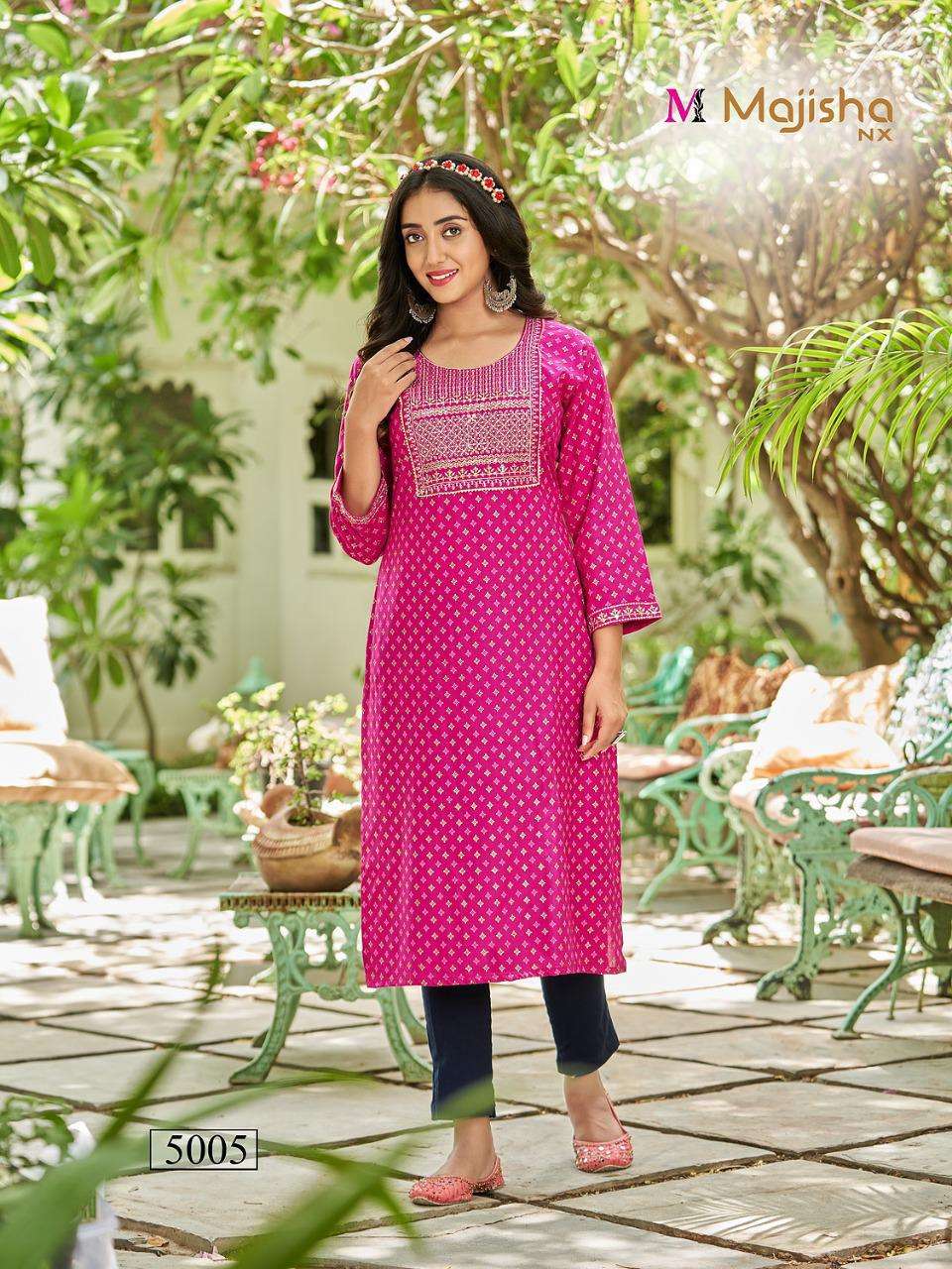 MAJISHA NX POSHAK VOL-5 PRINTED KURTI CATALOG