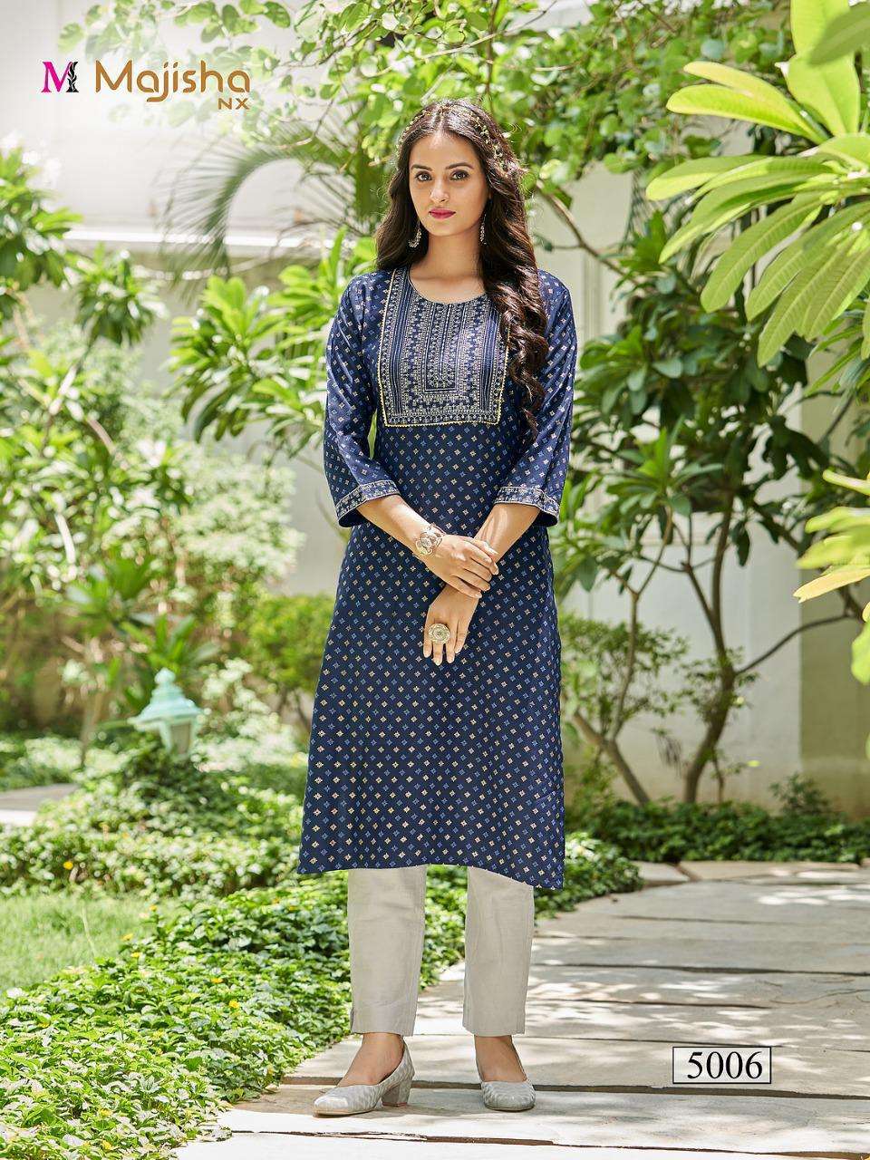 MAJISHA NX POSHAK VOL-5 PRINTED KURTI CATALOG