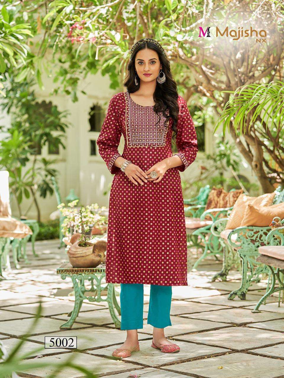 MAJISHA NX POSHAK VOL-5 PRINTED KURTI CATALOG