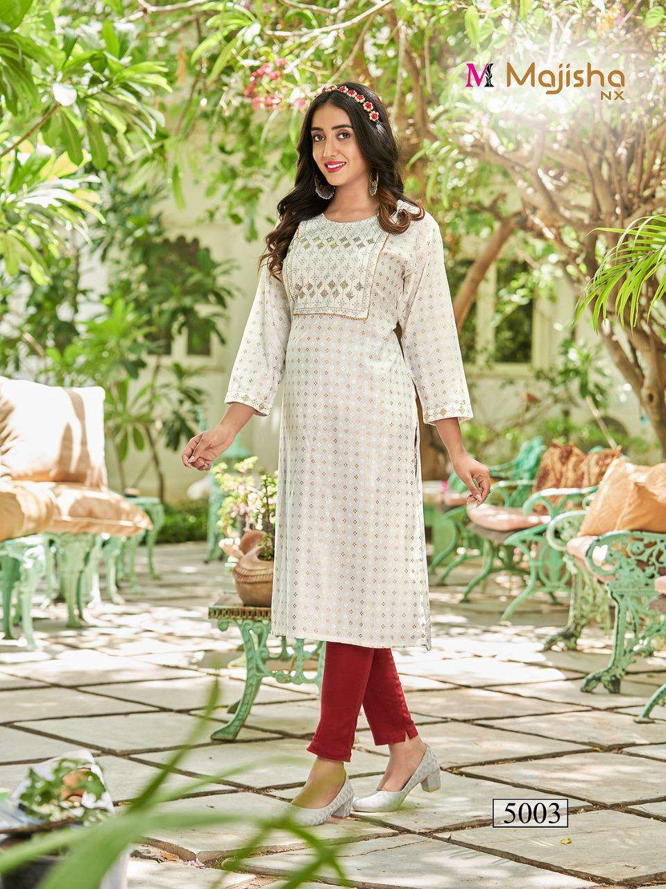 MAJISHA NX POSHAK VOL-5 PRINTED KURTI CATALOG