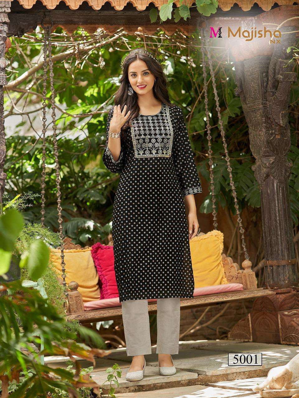 MAJISHA NX POSHAK VOL-5 PRINTED KURTI CATALOG