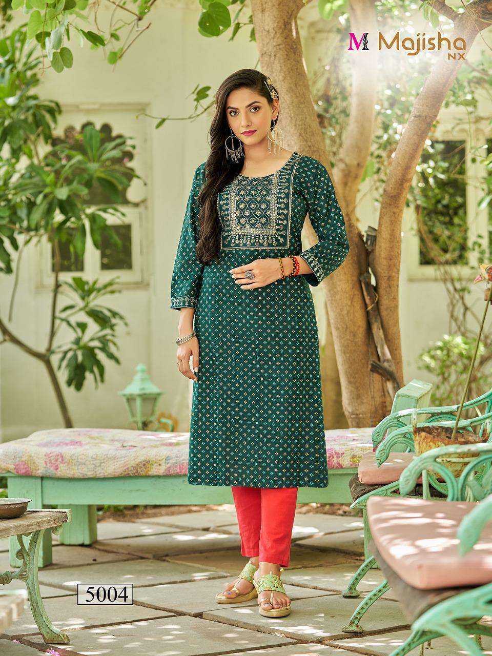 MAJISHA NX POSHAK VOL-5 PRINTED KURTI CATALOG