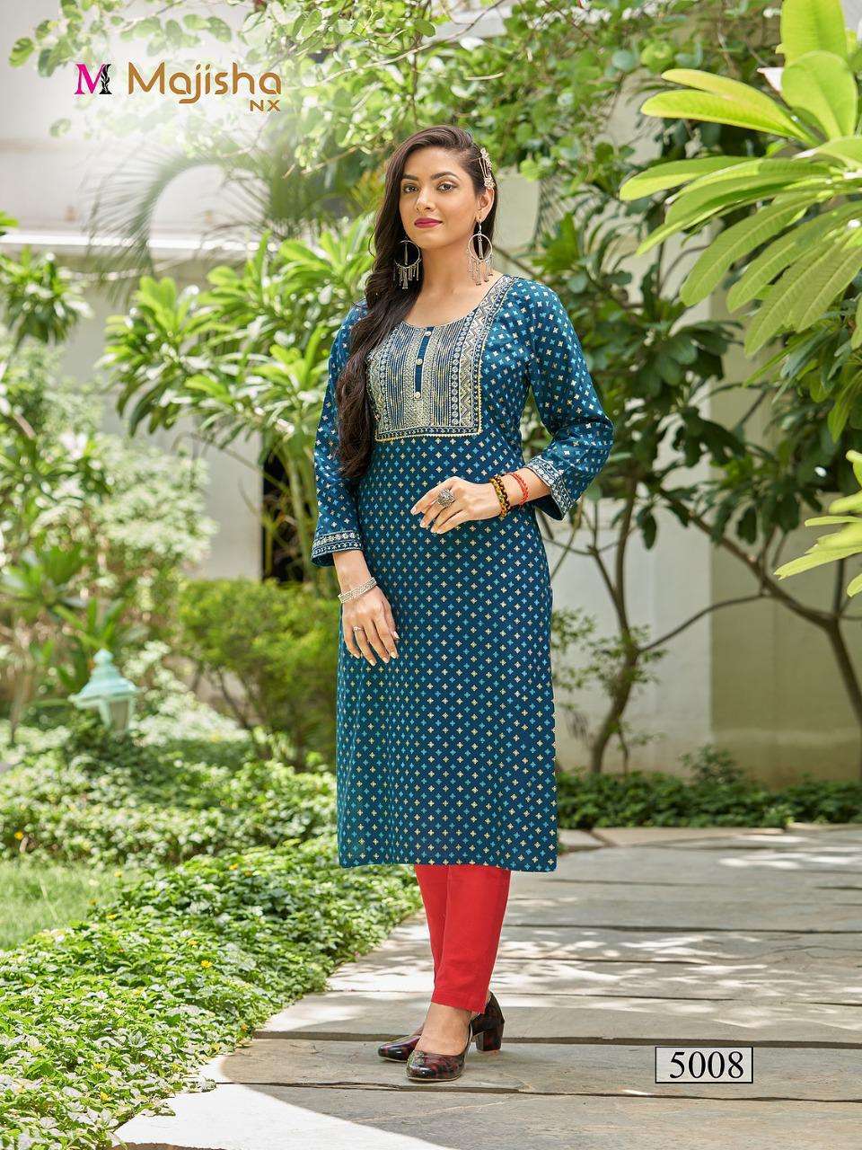 MAJISHA NX POSHAK VOL-5 PRINTED KURTI CATALOG