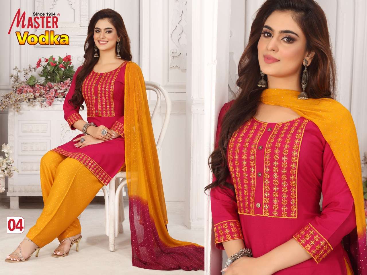 MASTER VODKA KURTI SALWAR WITH DUPATTA SET