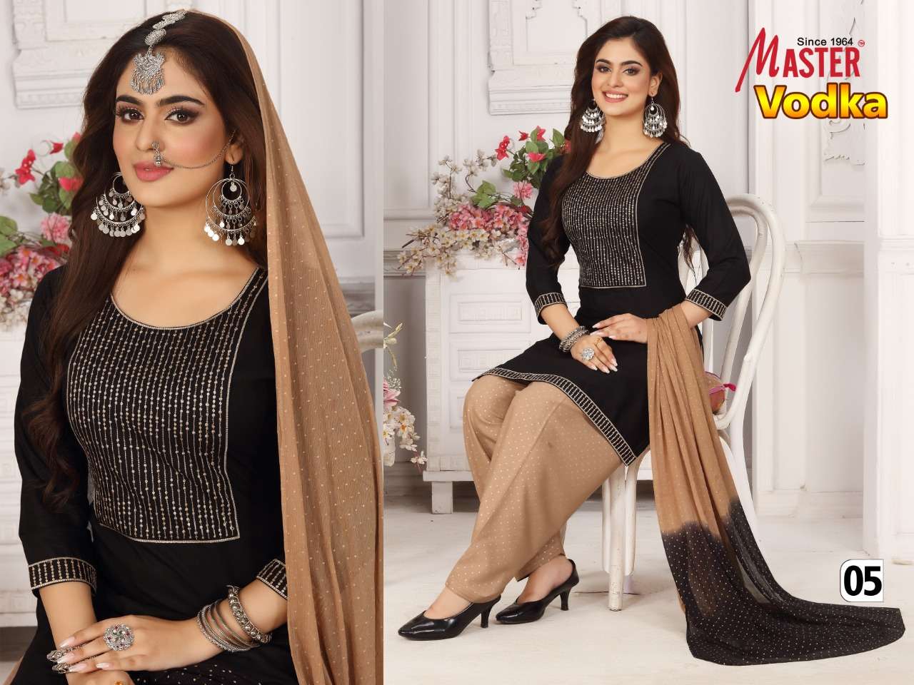 MASTER VODKA KURTI SALWAR WITH DUPATTA SET
