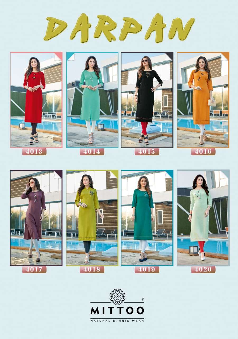 MITTOO DARPAN FANCY KURTI CATALOG