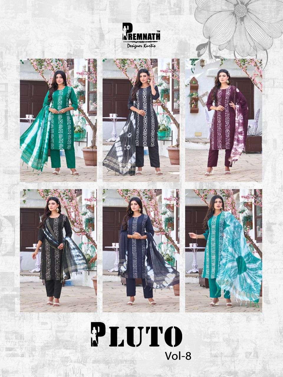 PREMNATH DESIGNER PLUTO VOL-8  3PCS CONCEPT CATALOG