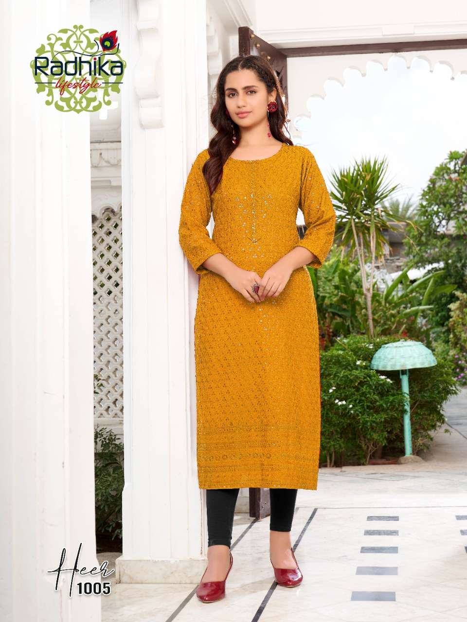 RADHIKA LIFESTYLE HEER  SHIFFLI KURTI CATALOG