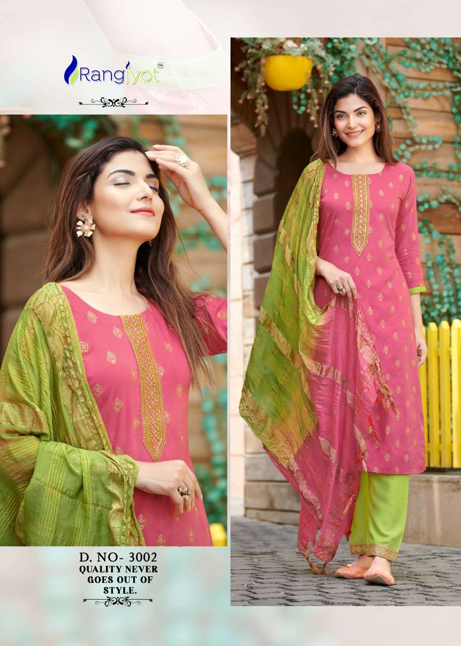 RANGJYOT RANGMAYA VOL-3 D.NO-3002 3PCS CONCEPT 