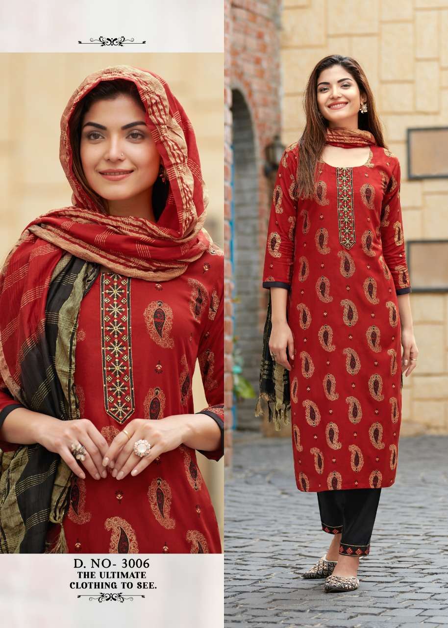 RANGJYOT RANGMAYA VOL-3 D.NO-3006 3PCS CONCEPT 