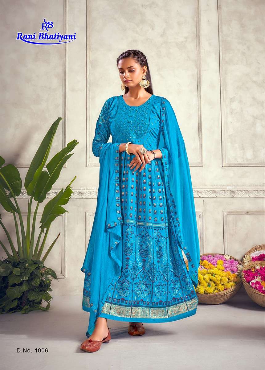 RANI BHATIYANI AARADHYA VOL-1 GOWN WITH DUPATTA CATALOG