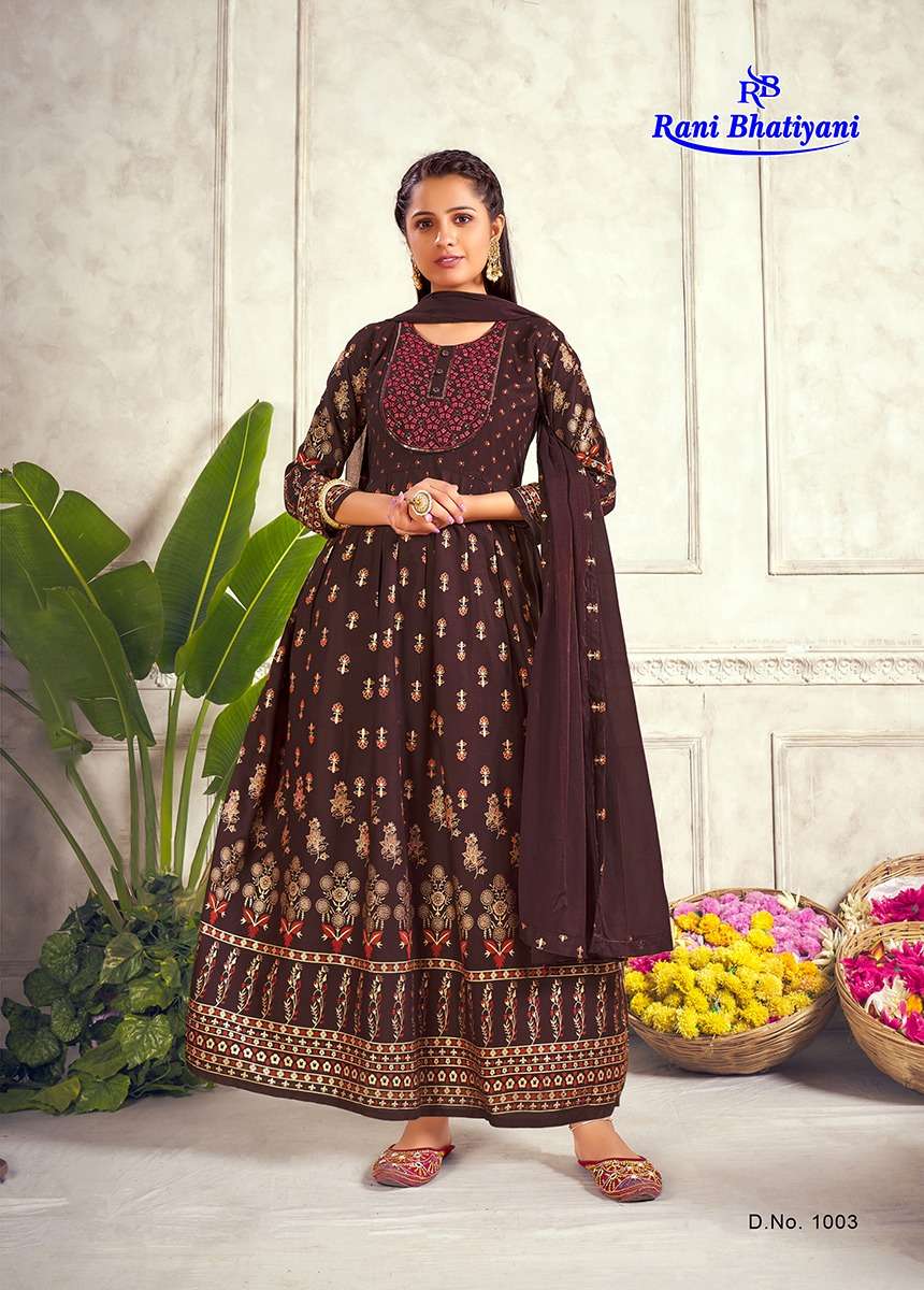 RANI BHATIYANI AARADHYA VOL-1 GOWN WITH DUPATTA CATALOG