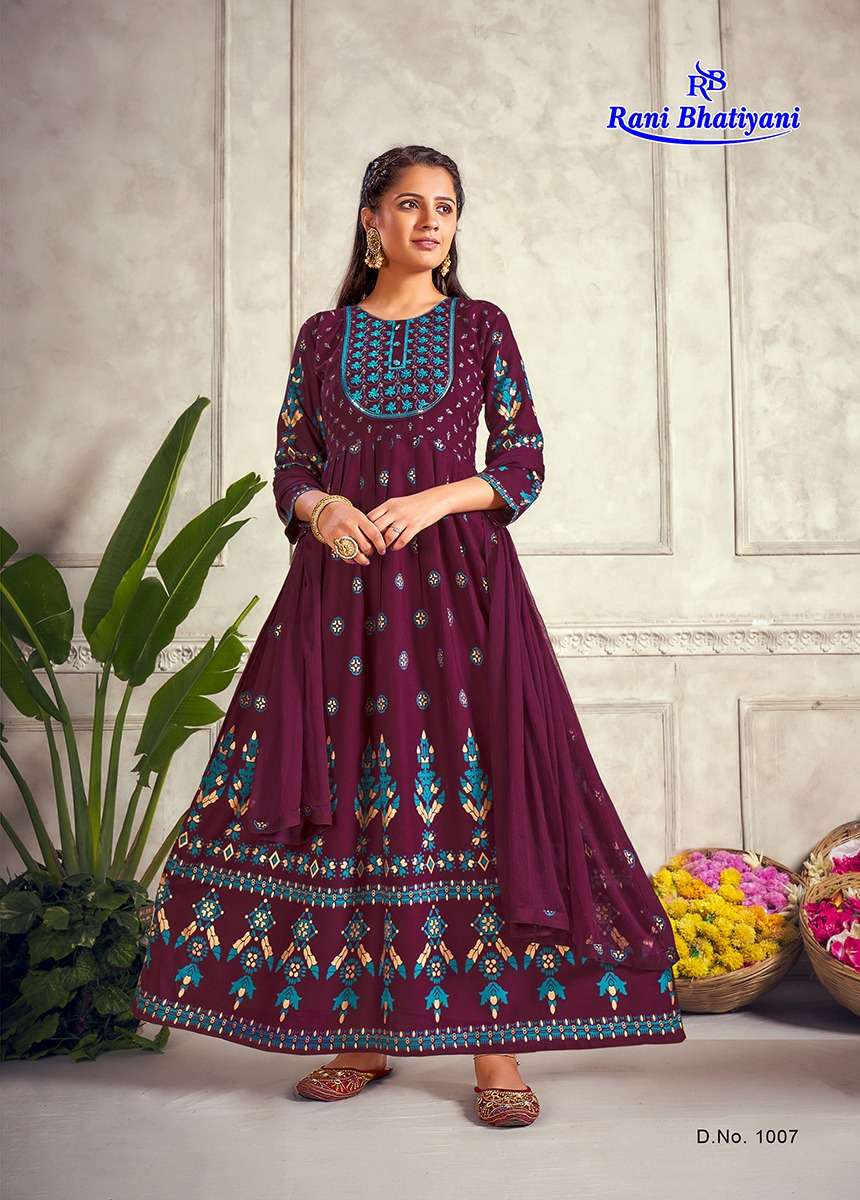 RANI BHATIYANI AARADHYA VOL-1 GOWN WITH DUPATTA CATALOG