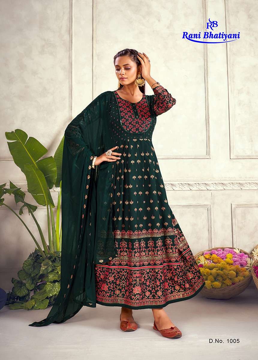 RANI BHATIYANI AARADHYA VOL-1 GOWN WITH DUPATTA CATALOG