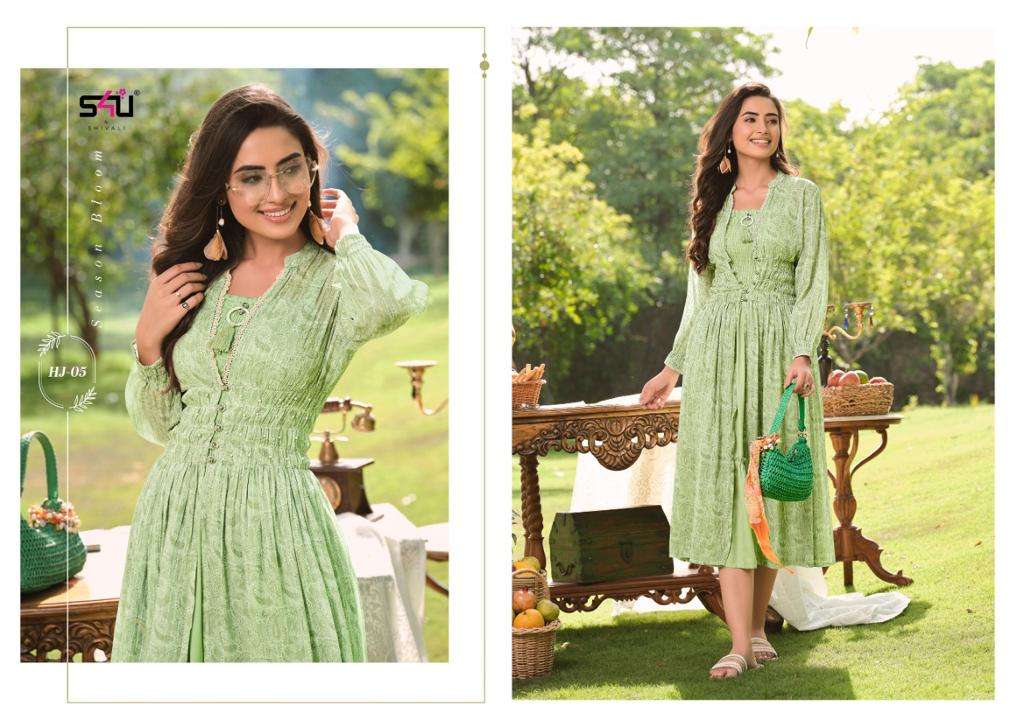 S4U HELLO JACKETS VOL-7 KURTI GOWN CATALOG