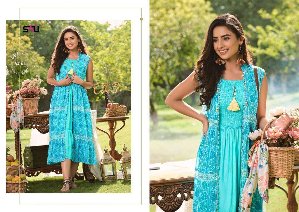 S4U HELLO JACKETS VOL-7 KURTI GOWN CATALOG