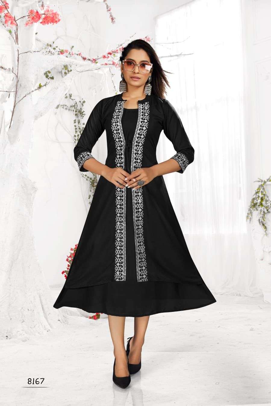 TEXOFAB NEW PANGHAT VOL-1 JACKET ATTACHED  KURTI CATALOG