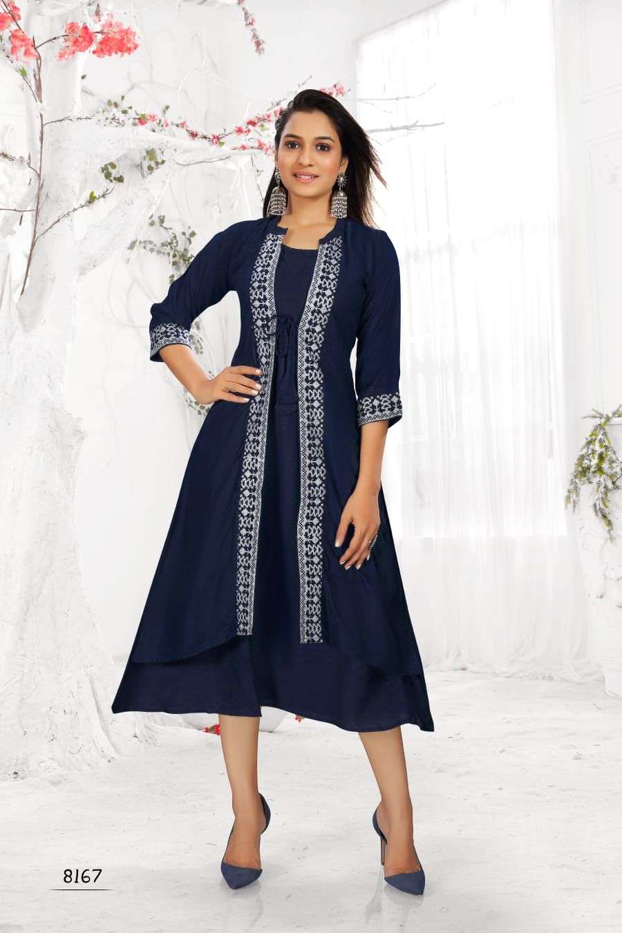 TEXOFAB NEW PANGHAT VOL-1 JACKET ATTACHED  KURTI CATALOG