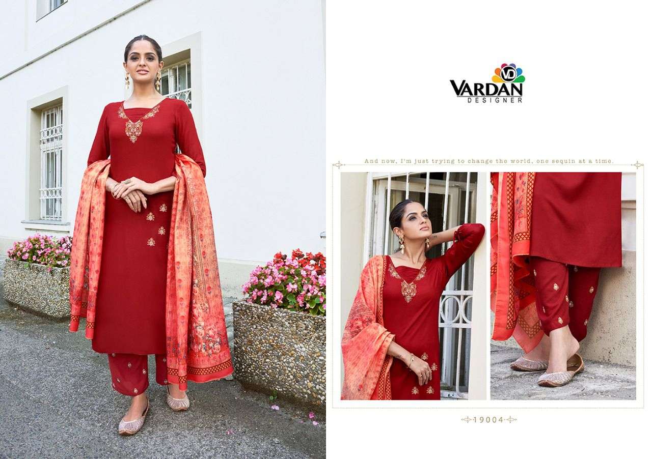 VARDAN DESIGNER SARSHIYA VOL-2  3PCS KURTI CATALOG