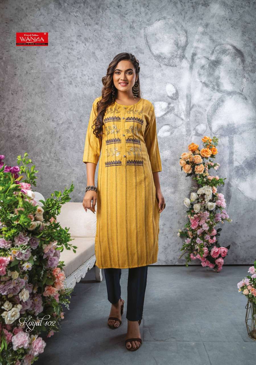 WANNA KOYAL LINING KURTI CATALOG