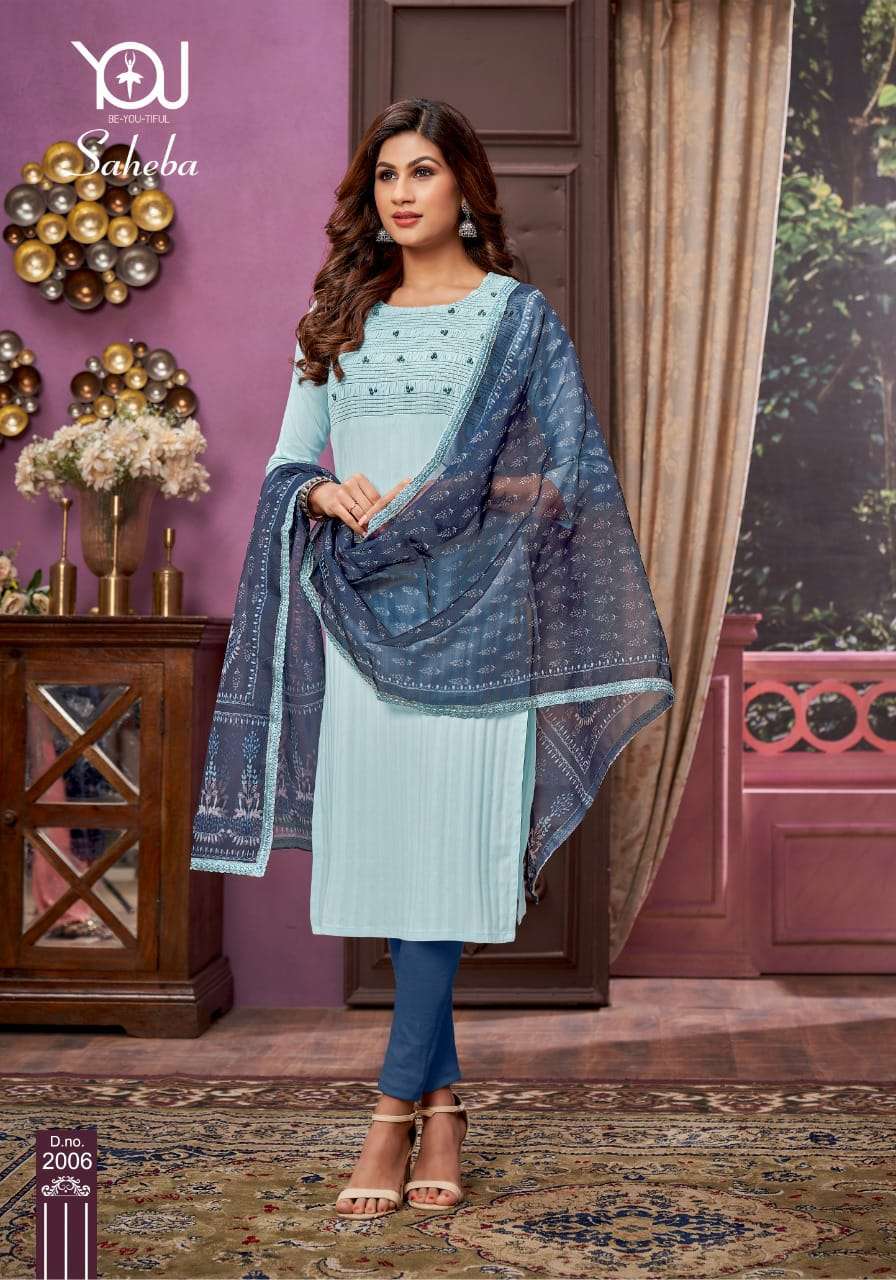 WANNA SAHEBA 2PCS CONCEPT KURTI CATALOG