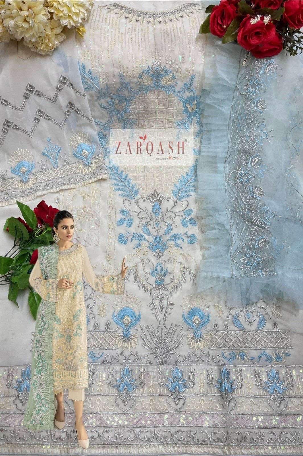 ZARQASH MEHAK D. NO-2130 COLOURS SUIT