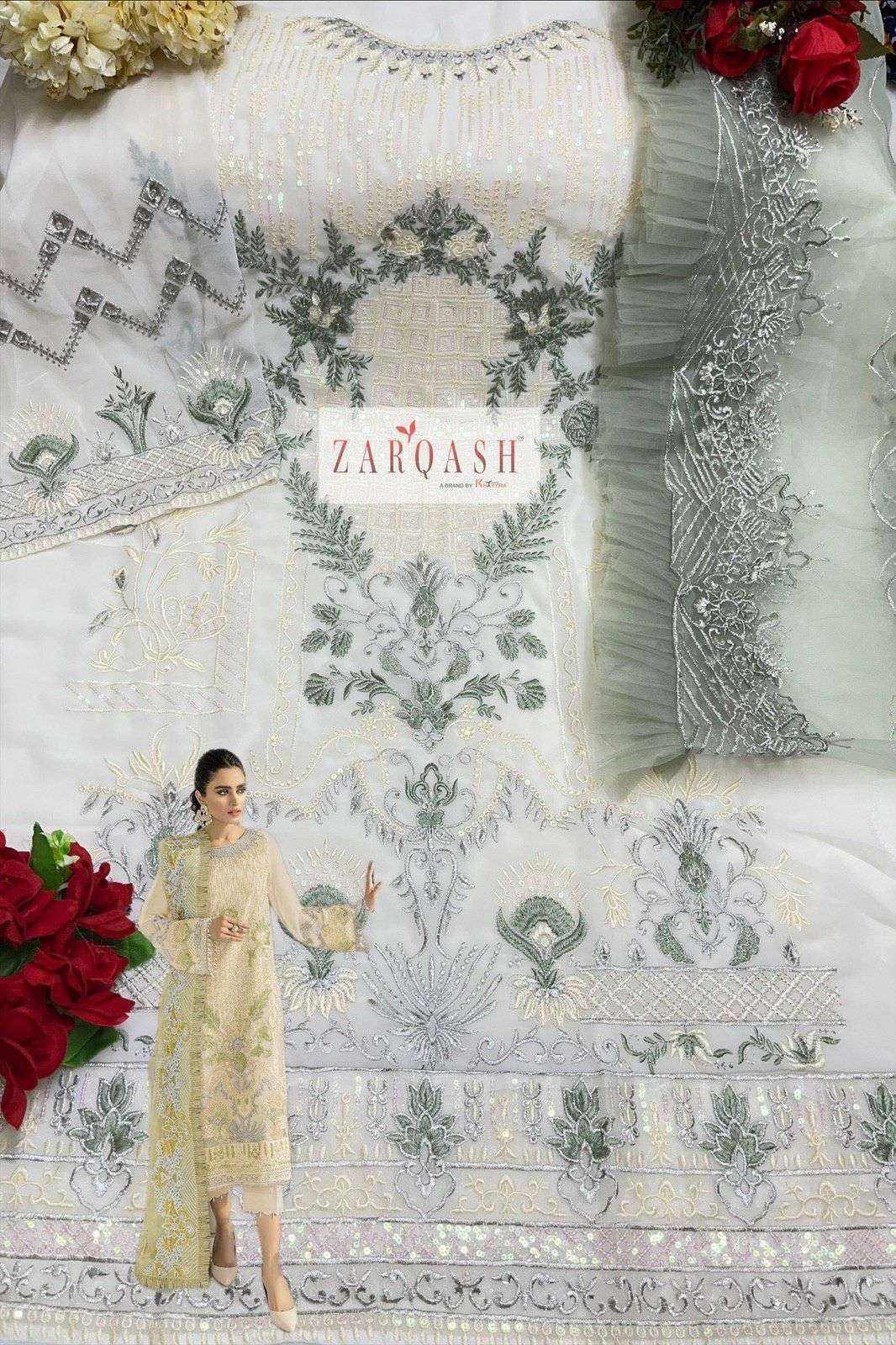 ZARQASH MEHAK D. NO-2130 COLOURS SUIT