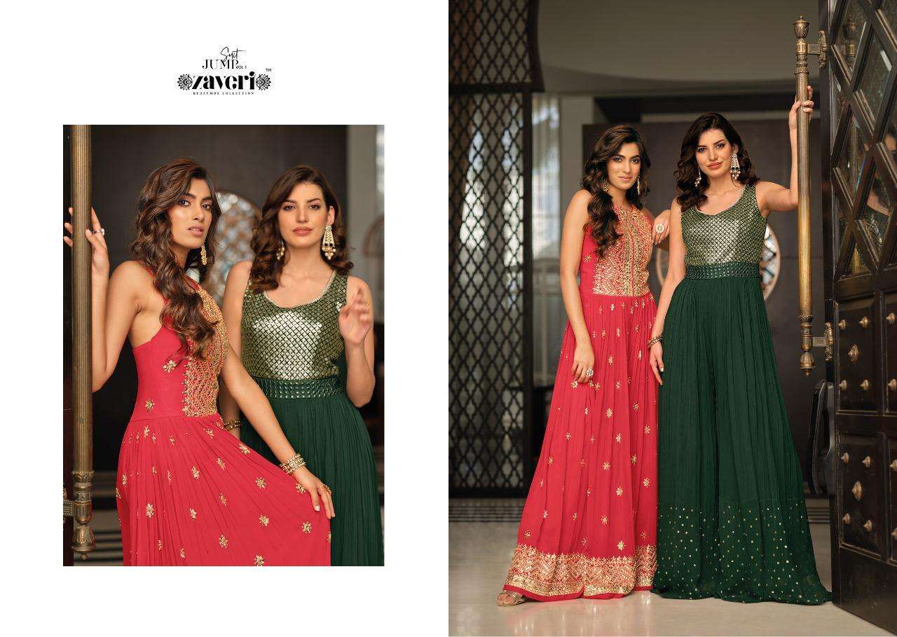 ZAVERI WOMEN BEAUTY JUMPSUIT VOL-1 SUIT CATALOG