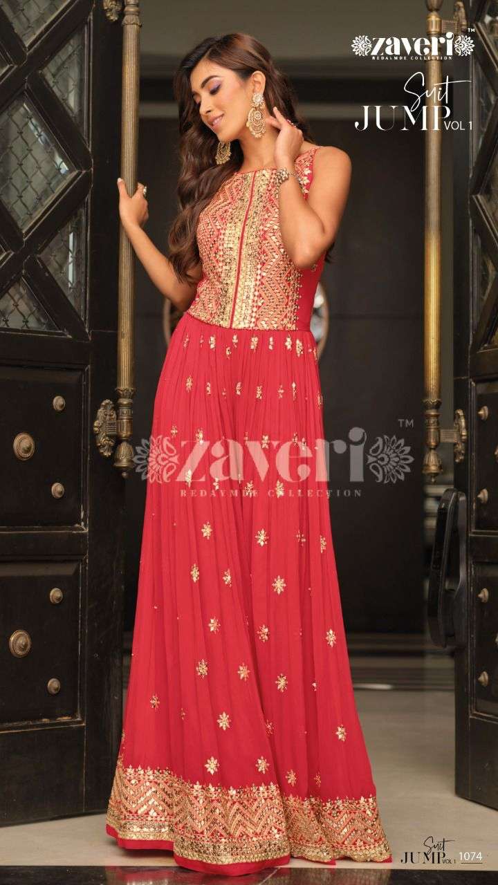 ZAVERI WOMEN BEAUTY JUMPSUIT VOL-1 SUIT CATALOG