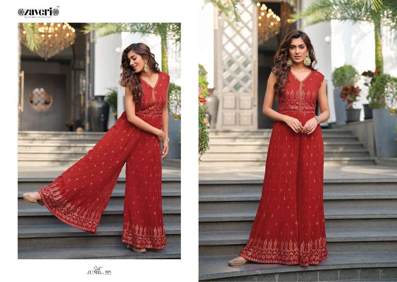 ZAVERI WOMEN BEAUTY JUMPSUIT VOL-1 SUIT CATALOG